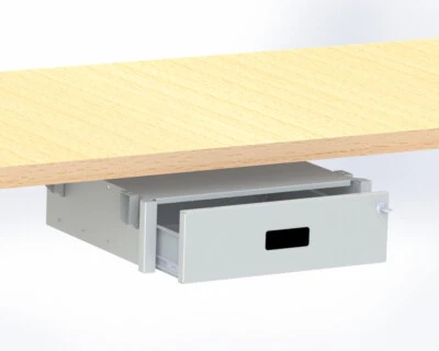 COMPAC SYS Werkbank Unterbau-Schublade - 2 Größen - Mit und o. Schloss - 2 Farben -Metal