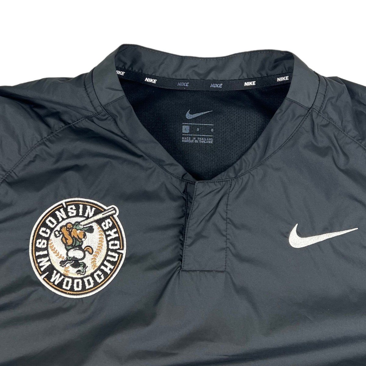 Nike Batting Windbreaker Warm Up Men L Wisconsin Woodchucks Nike Batting Windbreaker Warm Up Men L Wisconsin Woodchucks