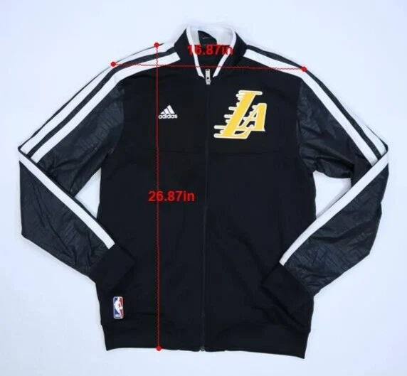 Adidas Mens Black Home 2012 Authentic On Court NBA Los Angeles Lakers Jacket S - Image 2 of 4