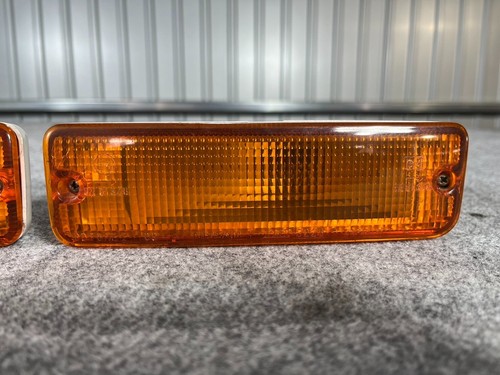 87-91 MK8 U12 BLUEBIRD EU12 NISSAN OEM JDM RHD FRONT BUMPER TURN SIGNAL LIGHTS - Picture 4 of 17