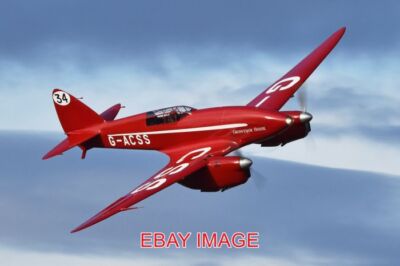 FOTO FLUGZEUG DE HAVILLAND DH88 KOMET 'G-ACSS' 'GROSVENOR HOUSE' C/N 1996 BUI
