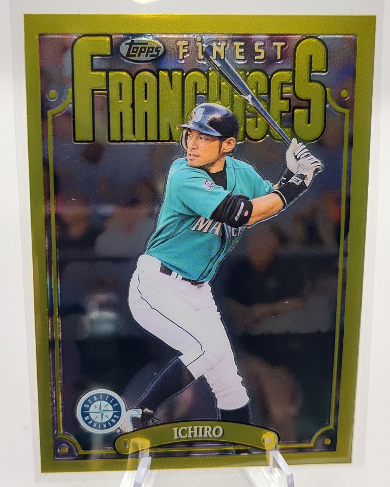 2023 Topps Finest Flashbacks 1996 Topps Franchise SP Ichiro Suzuki Rare Gold