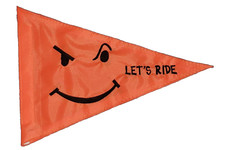 Personalized Sassy Smiley Safety Flag UTV ATV SxS Recumbent Trike GOLF CART