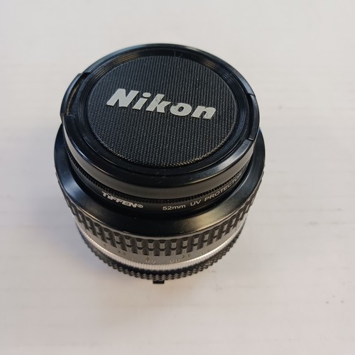 Nikon Nikkor 50mm 1:1.4 Lens With Tiffen 52mm UV Filter