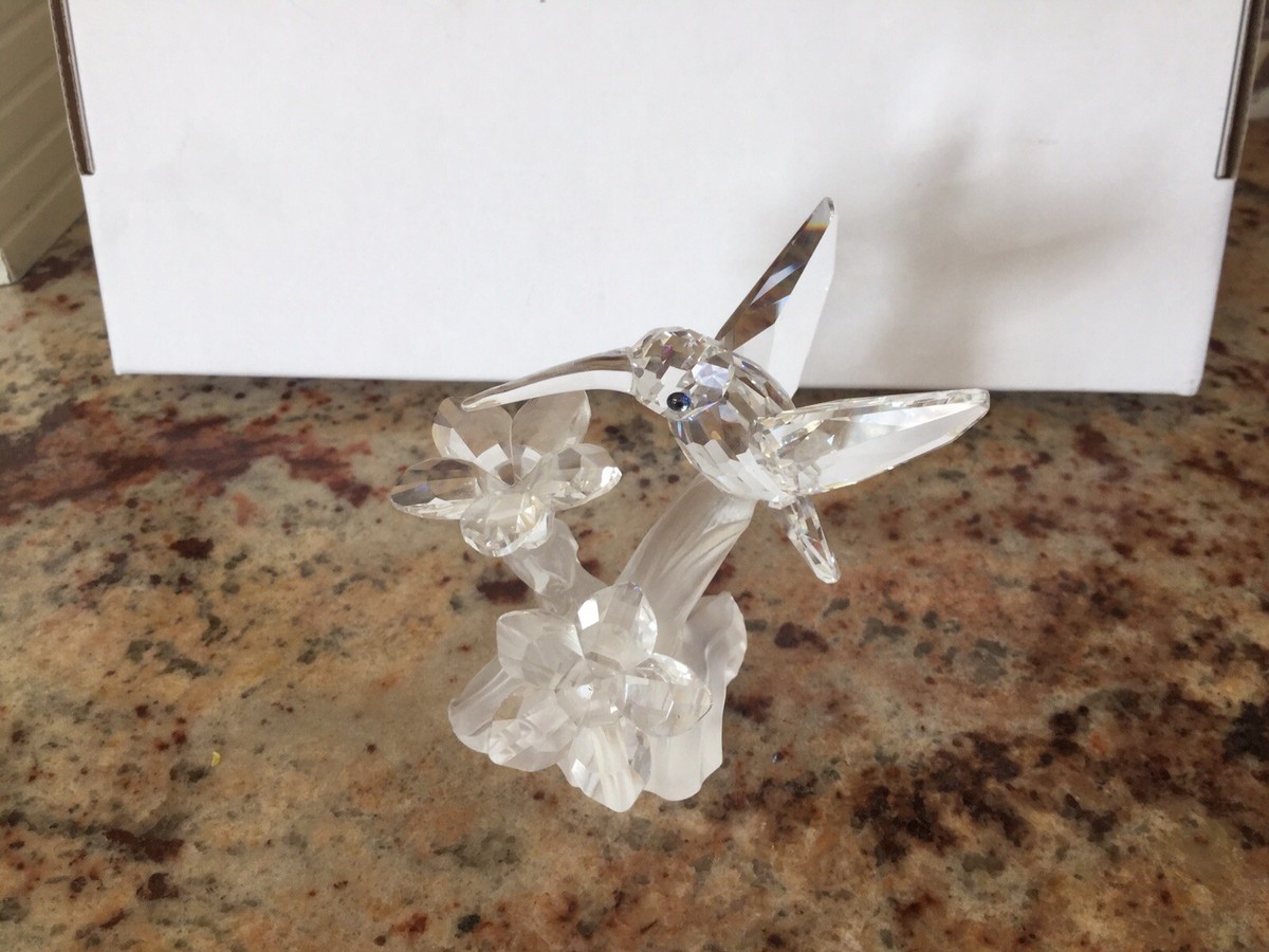 SWAROVSKI ハミングバード 「166184」 6cm Genuine Swarovski Silver Crystal Humming Bird. Item Number 166184