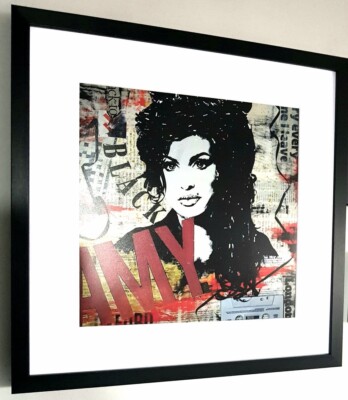Amy Winehouse Framed Print-Back To Black-Rehab-Me & Mr Jones-