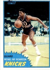 1981-82 Topps Basketball Micheal Ray Richardson (D) New York Knicks #27