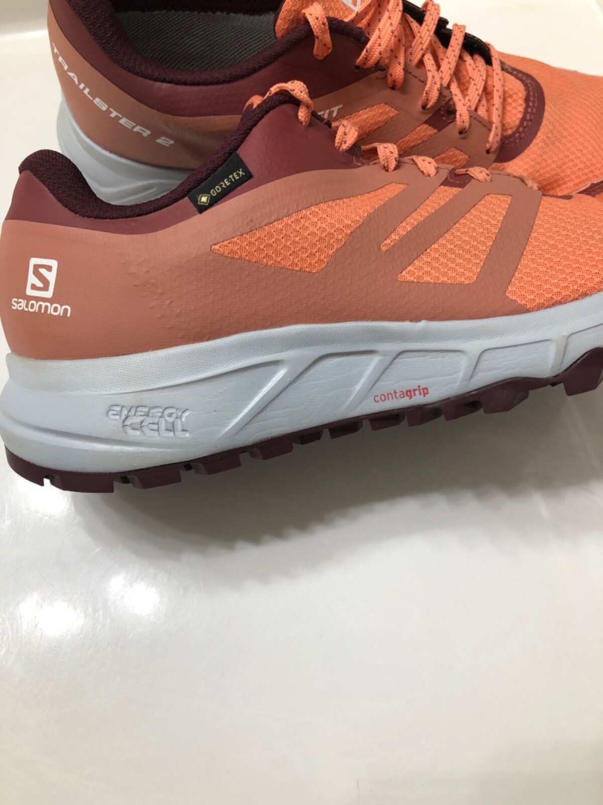 SCARPE DONNA SALOMON TRAILSTER 2 SENSIFIT ENERGY CELL CONTAGRIP 8 VGUC