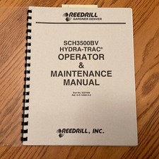 Plataforma de perforación hidráulica de oruga REEDRILL SCH3500BV GUÍA MANUAL DE MANTENIMIENTO DEL OPERADOR