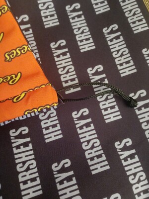 Reeses Promo  PB Cups Candy Neon Orange Strap Bacpack Hersheys Chocolate NEW