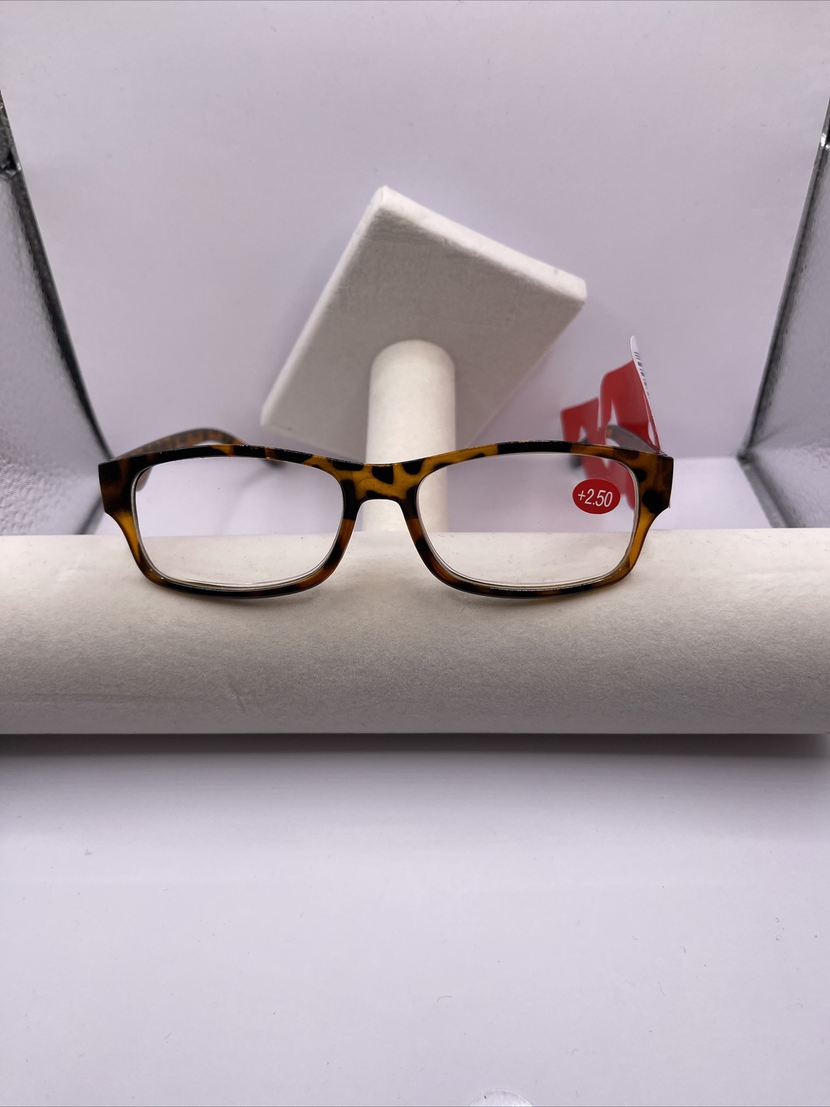 Enhanced Vision Reading Glasses with +2.50 Magnification Lens