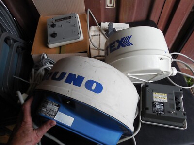 Lot of Furno Marine Radar gear, w/antennas, LCD screens, w/Mod 1623 Marine Radar