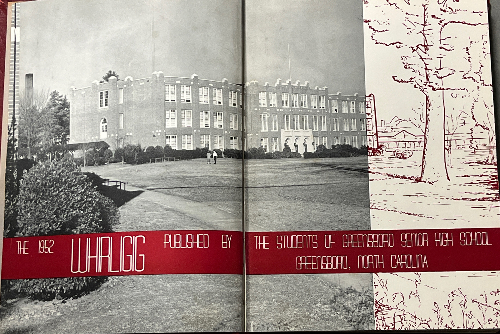 1952 Whirligig Greensboro High School Greensboro, North Carolina