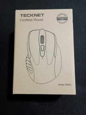 Tecknet Cordless Mouse - M003 - Black (batteries not included) | eBay