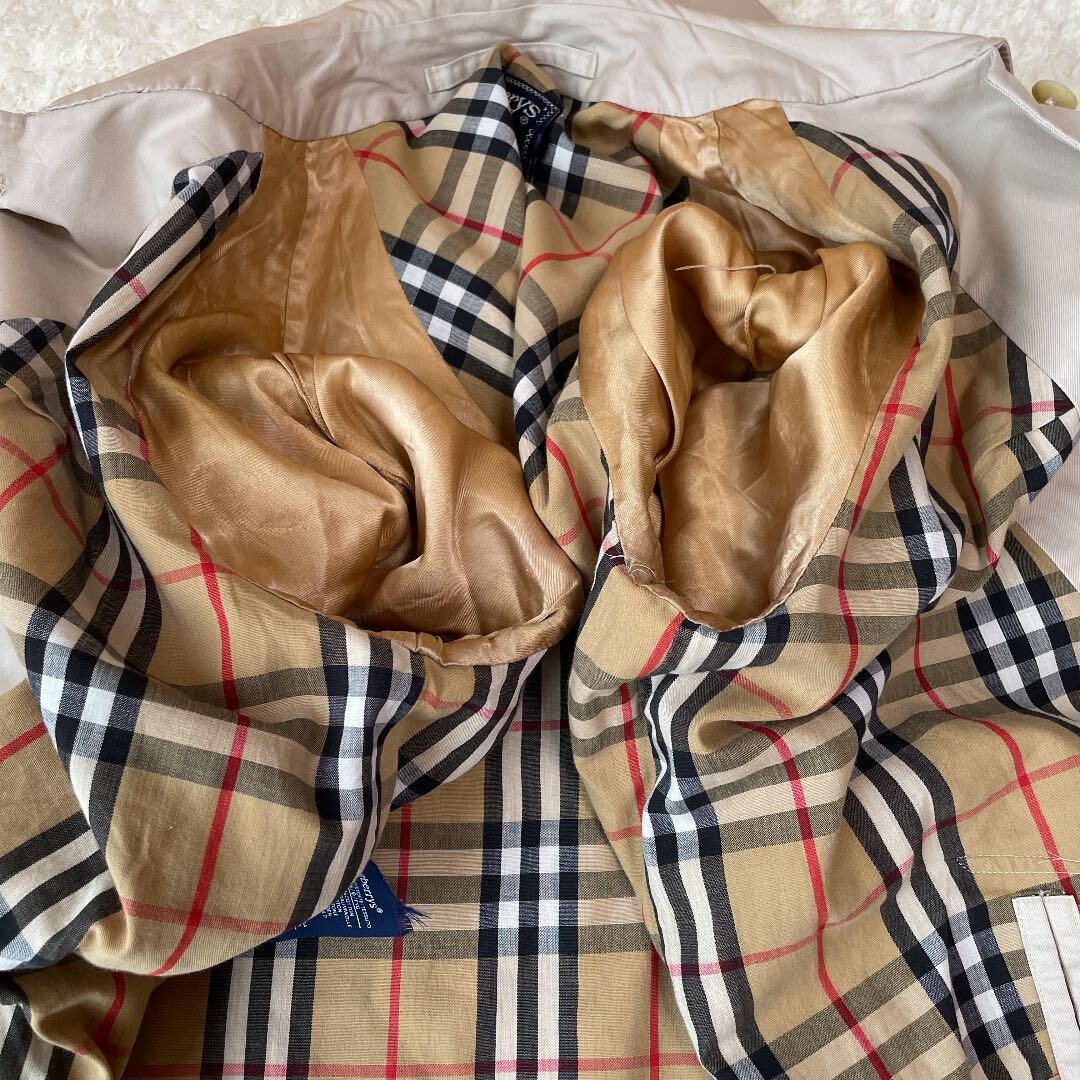 BURBERRY】Burberry Nova Check Balmacaan Coat '90s' Made in BURBERRY】Burberry Nova Check Balmacaan Coat '90s' Made in