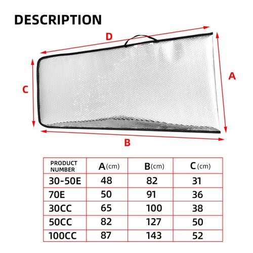 1pc Protection Wing Bag Cheap For RC 50cc Gas 3D Airplane, Waterproof 2 Layer - Picture 15 of 15