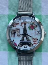 Eiffel Tower Silver Tone Women s Quartz Watch