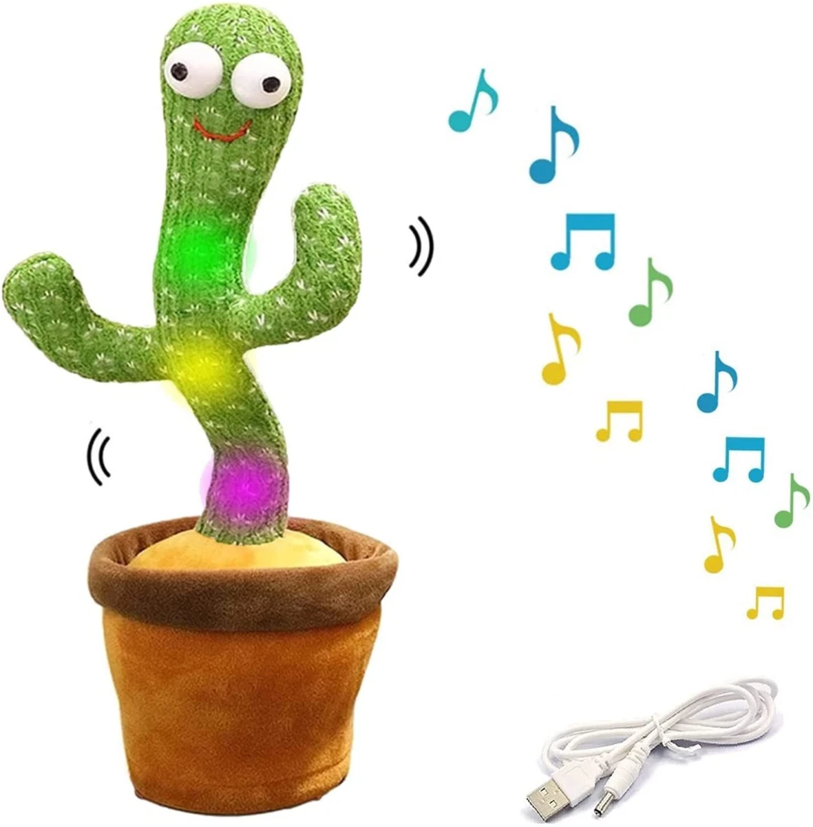 Danse Cactus Répéter Parler Jouet Électronique En Peluche Jouets Peut  Chanter Enregistrer Alléger Batterie USB Charge Début Eon Drôle Cadeau  220516