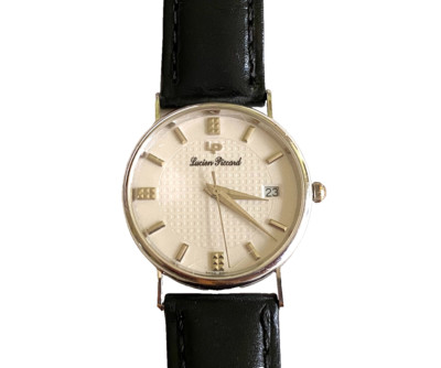 VINTAGE REMARKABLE LUCCIEN PICCARD 14K GOLD MEN'S WRISTWATCH