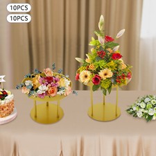 20cm/30cm Circular Flower Stands 10Pcs Wedding Flower Stand, Gold Flower Stand
