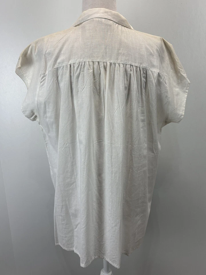 Blusa Cali Div Of Carry Back Floral Bordada Talla 44 Cottage Core Prairie Boho Foto 4 de 4