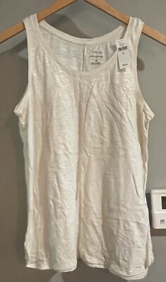 Banana Republic Top Malibu Tee Tank Cotton Modal Womens Medium New