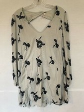 Free People Emma Dress WOMENS SIZE S SMALL GREEN BLACK 