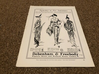 PLPS6 ADVERT 11X8 DEBENHAM & FREEBODY WIIGMORE STREET - WELBECK STREET LONDON