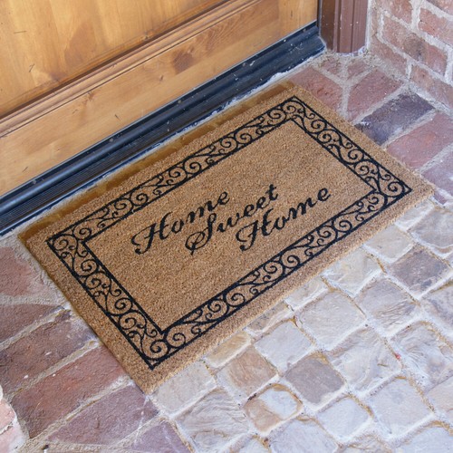 Rubber-Cal "Home Sweet Home" Welcome Coir Welcome Mat, 18 x 30-Inch - Picture 3 of 5