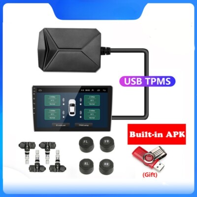 Car Pressure Alarm Monitor System for Vehicle Android Player Temperature Warning