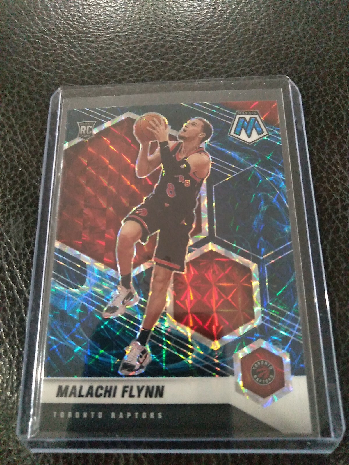 2020-21 Mosaic Malachi Flynn Genesis Prizm RC #236 Raptors Rare!