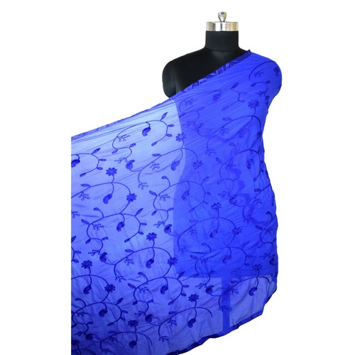 Women Indian Traditional Embroidered Chiffon Dupatta Fancy Stole Scarf Partywear - Picture 22 of 86