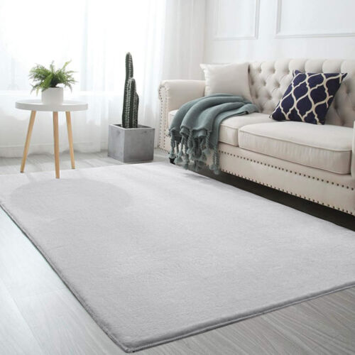 Large Shaggy Rugs Anti Slip Soft Fluffy Rug Rabbit Fur Living Room Carpet Mats - Picture 32 of 79
