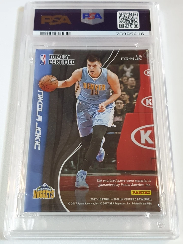 2017 Totally Certified Nikola Jokic #PATCH /199 Game Worn Jersey - PSA 9 (POP 1) - Image 4 of 4