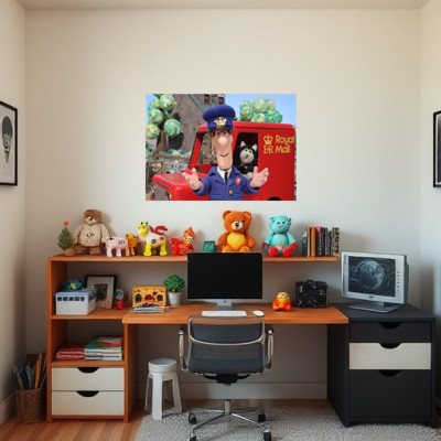 Postbote Pat Wandaufkleber 3D Vinyl Aufkleber Kinderzimmer Kinderzimmer Dekor Wandbild Kunst