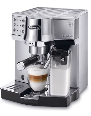 Delonghi Espresso Siebträger Espressomaschine Cappuccino EC 850.M silber