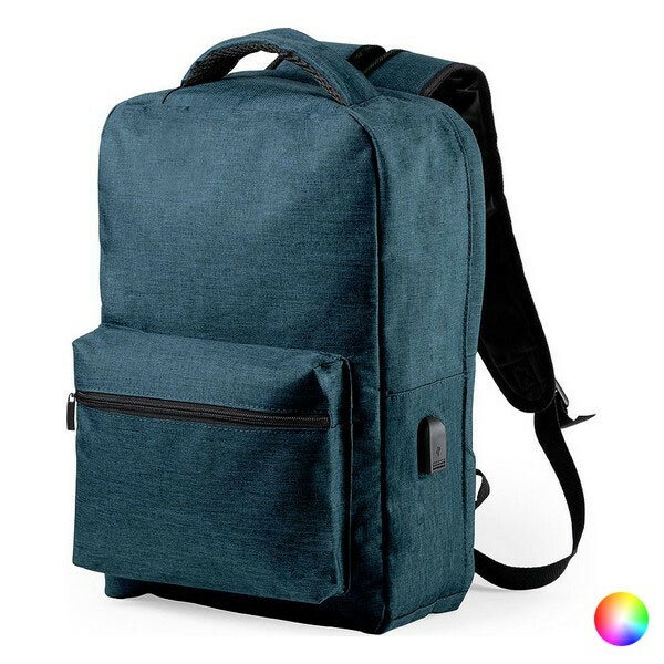 Sac à dos antivol rouge avec port USB de recharge et rangements compartimentés