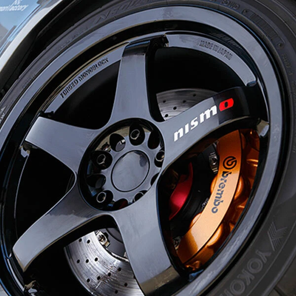 5 x Nismo Wheel Decals White Red Skyline GTR R32 R33 R34 R35 Silvia LMGT4