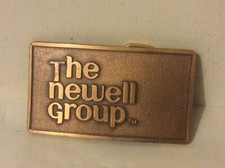 The Newell Group Vintage Belt Buckle  Tie Tack Brass