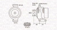 Magneti Marelli 063731635010 Lichtmaschine Generator FüR Ford