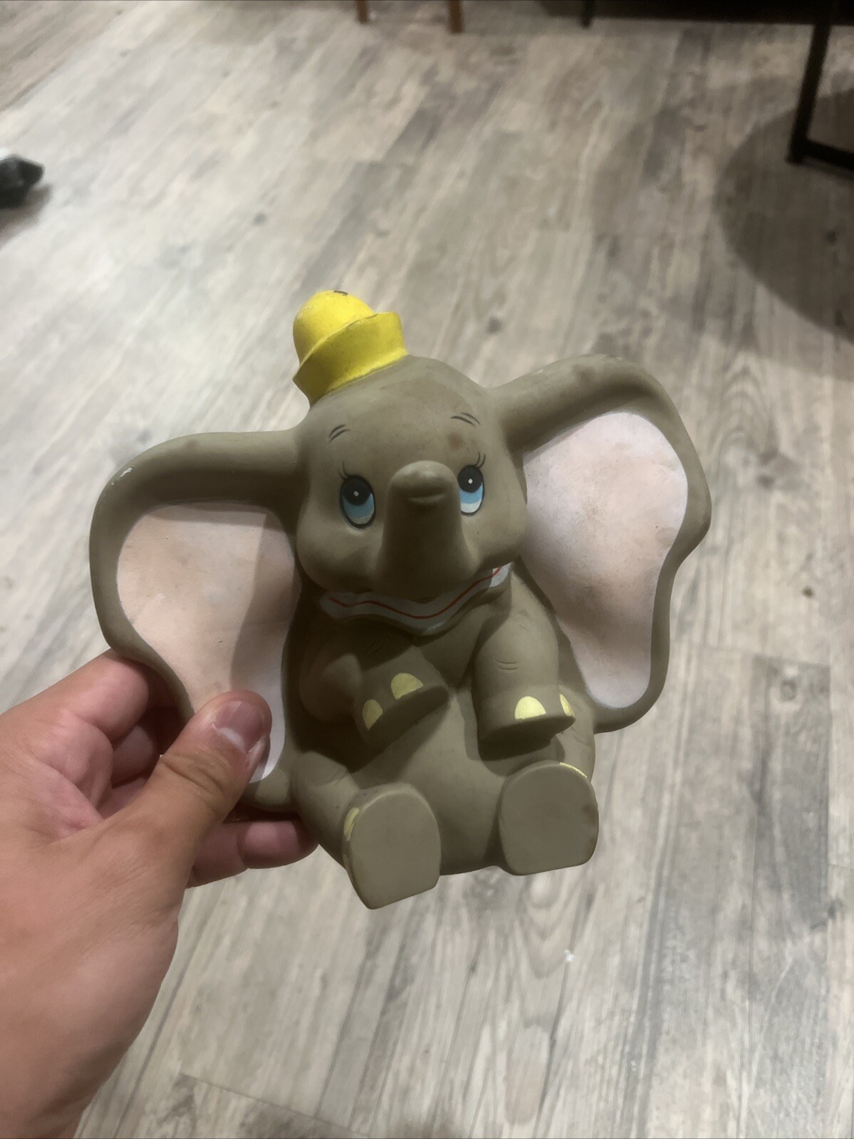 Vintage Walt Disney Productions DUMBO Rubber Squeaky Toy made in Taiwan