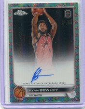 2022-23 Topps Chrome OTE RYAN BEWLEY #CA-RB2 RED OTE TEAL REFRACTOR AUTO 24/99