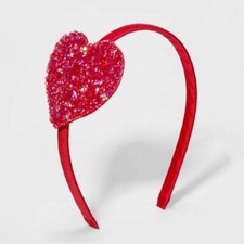 Girls' Glitter Sweet-Heart Headband by Cat  Jack  Comfort Wrap Band, One Size
