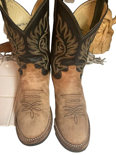 JUSTIN Registered #20886 STYLE 1846 Leather Boots Sz 8E | eBay