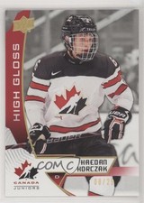 2019 Upper Deck Team Canada Juniors High Gloss 8/25 Kaedan Korczak #17 06ie