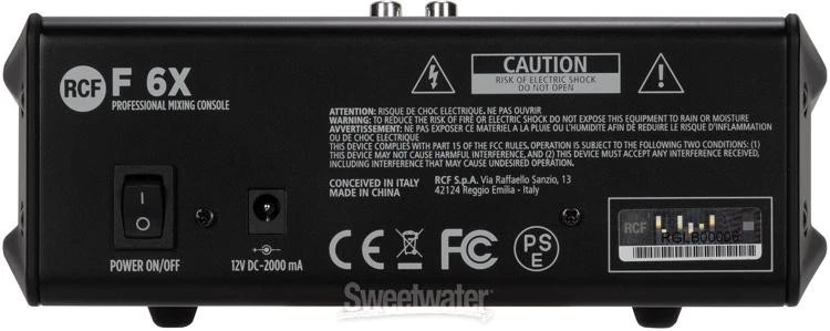 Mixer analógico RCF F-6X - Imagem 2 de 4