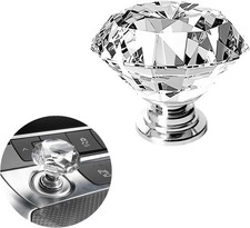 Car One-Touch Start Button with Push-to-Start Rocker Diamond - Transparent