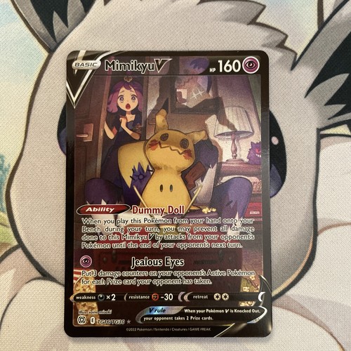 Pokemon Mimikyu v Brilliant Stars Ultra Rare Card TG16/TG30 NM-Mint Condition