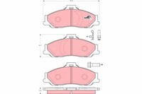 1 X Bremsbelagsatz BremsbeläGe Trw GDB3353 FüR Ford