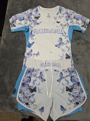 Gaidama Jiu Jitsu Womens Extra Small Butterfly Set  Rashguard And Shorts